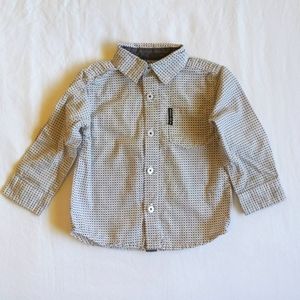 ben sherman original modern print button down collared shirt 12 months baby boy